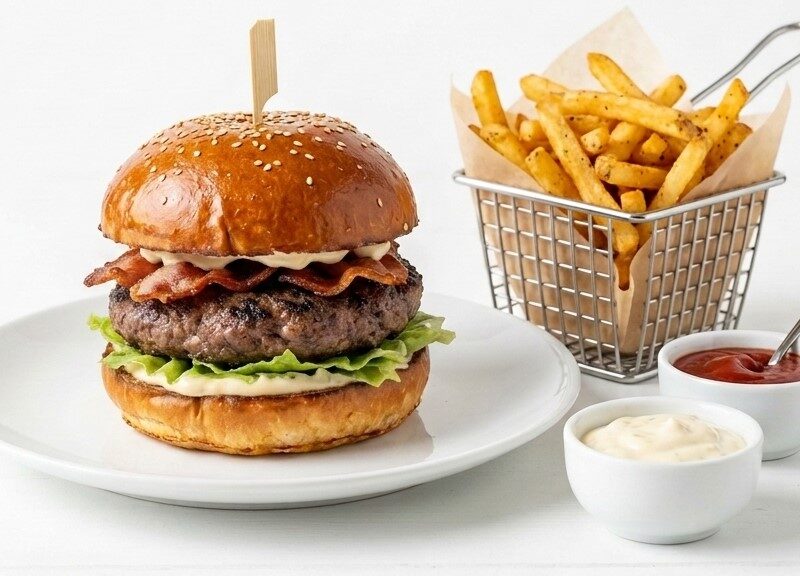 Beef_burger_with_fries_2026070623144 Real Beef Burger
